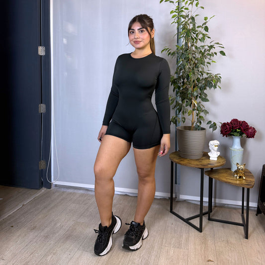 Enterito Deportivo Sara corto Espalda abierta con mangas