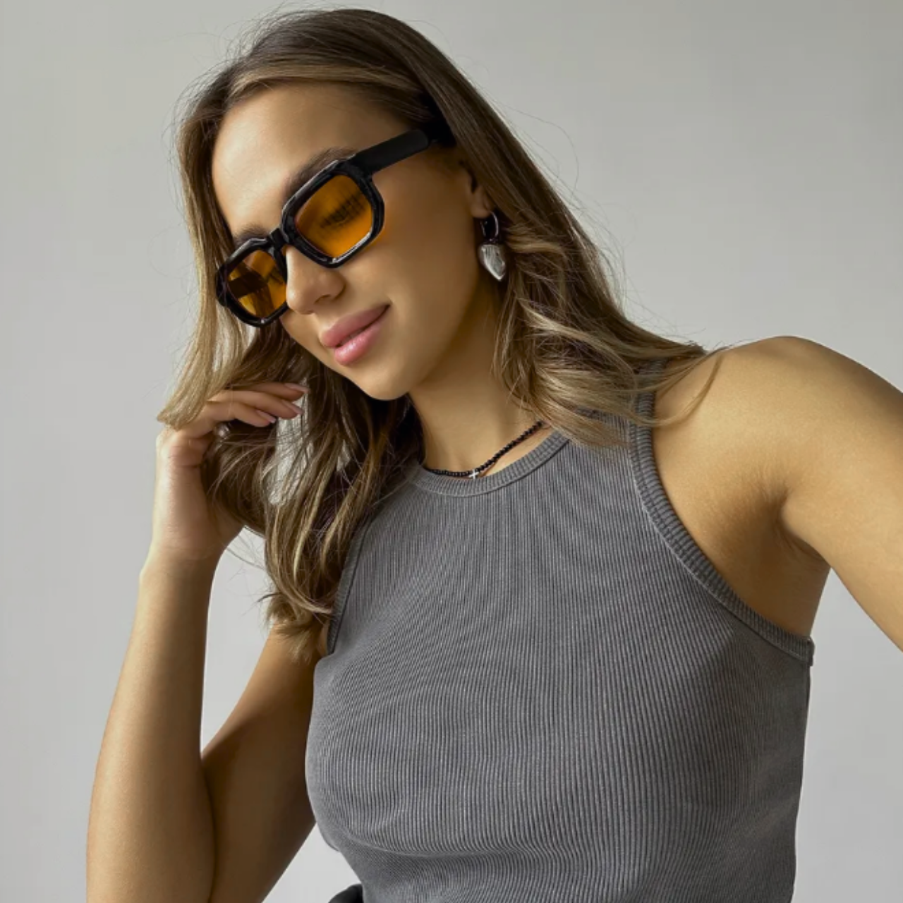 Lentes Gafas De Sol Retro Hombre Mujer Uv400 Amarillo