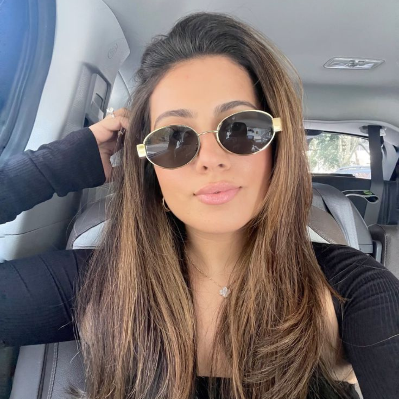 Gafas Lentes de Sol Vintage Estilo Celine Lente Negro