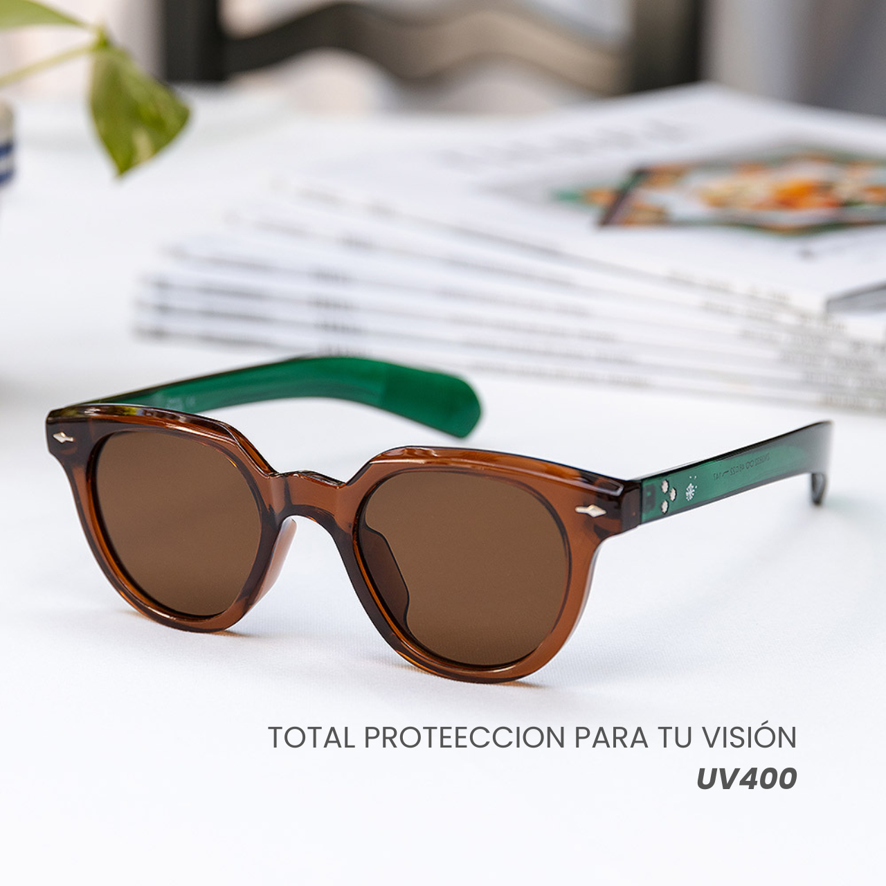 Lentes Gafas De Sol Retro Ovaladas Hombre Mujer Unisex