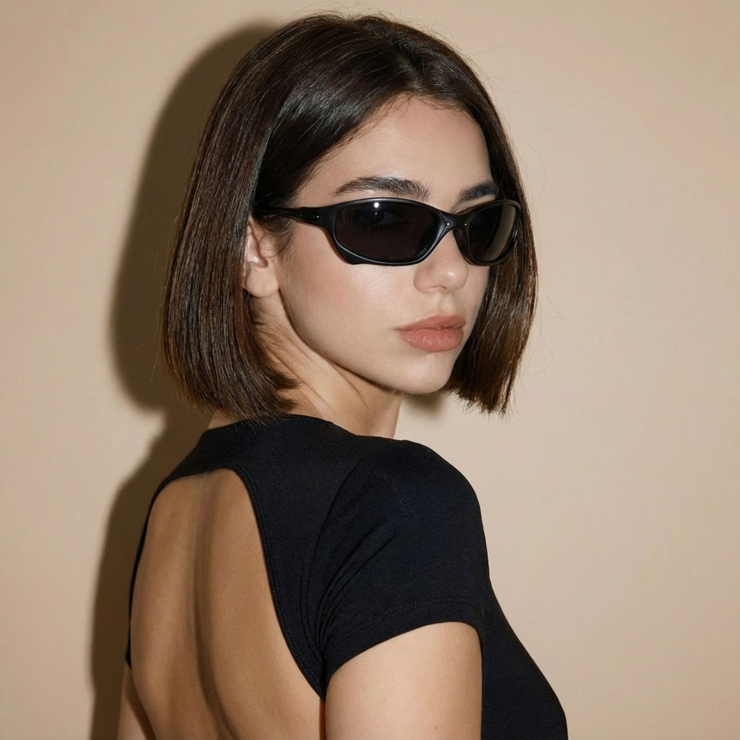 Gafas Lentes de Sol Retro Brasileños Negro UV400