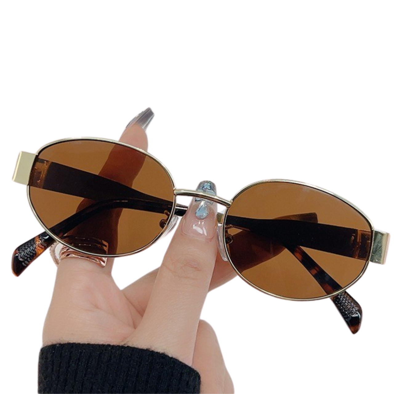 Gafas Lentes de Sol Vintage Estilo Celine Lente Café