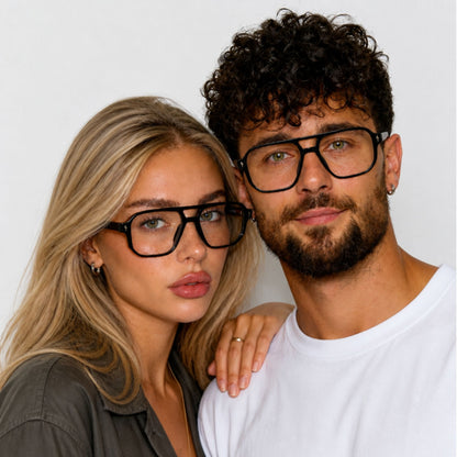 Lentes Armazon Optico Retro Piloto