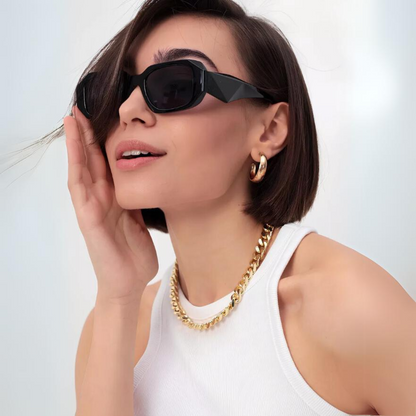 Gafas Lentes de Sol Facheras Polarizadas Estilo Prada Negro