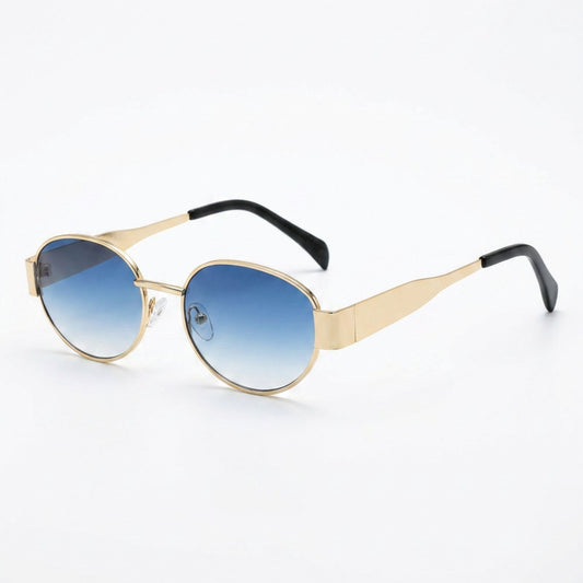 Gafas Lentes de Sol Vintage Estilo Celine Lente Azul