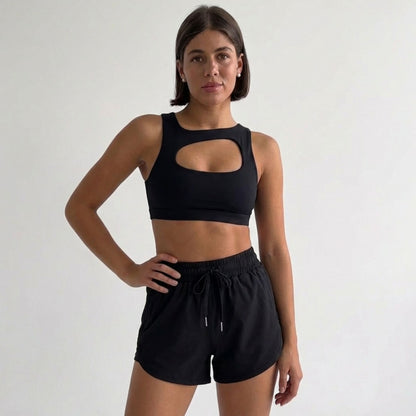 Short Deportivo Running para Mujer color Negro