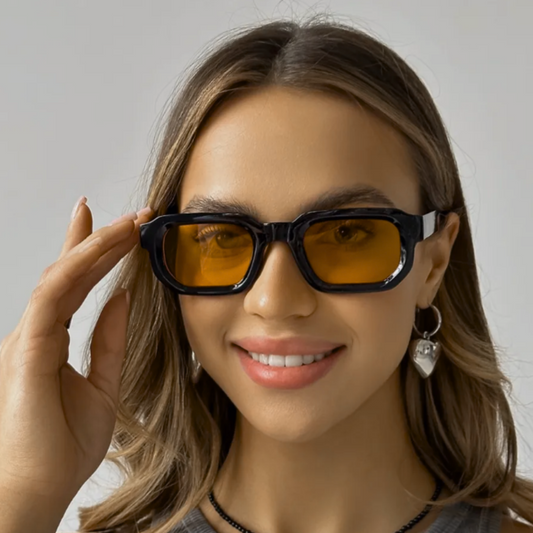 Lentes Gafas De Sol Retro Hombre Mujer Uv400 Amarillo