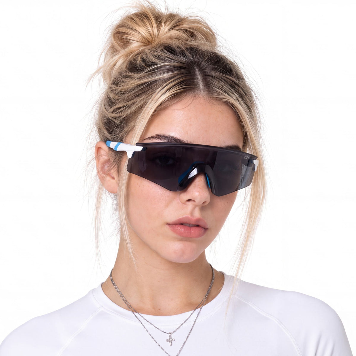 Lentes Gafas De Sol estilo Kato Ciclismo Outdoor Blanco UV400