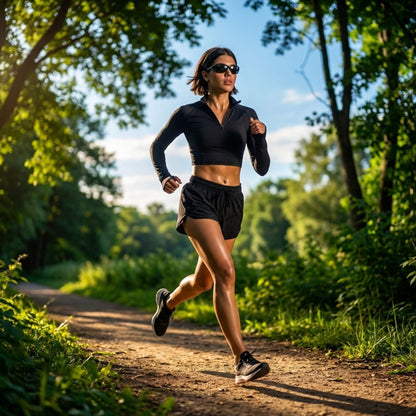 Top Peto Deportivo manga larga cuello alto con cierre