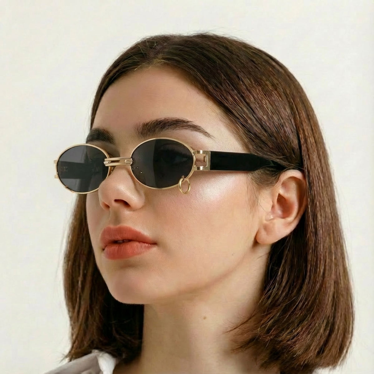 Gafas Lentes de Sol Retro Vintage Pinterest Negro