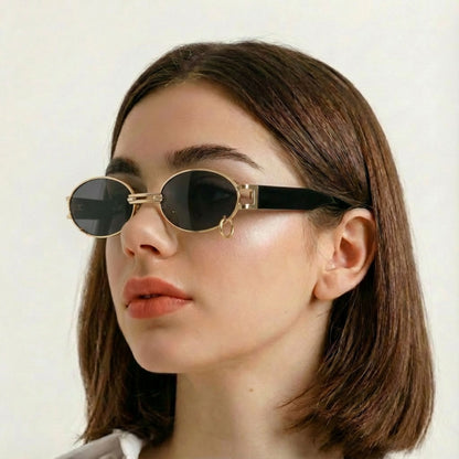 Gafas Lentes de Sol Retro Vintage Pinterest Negro