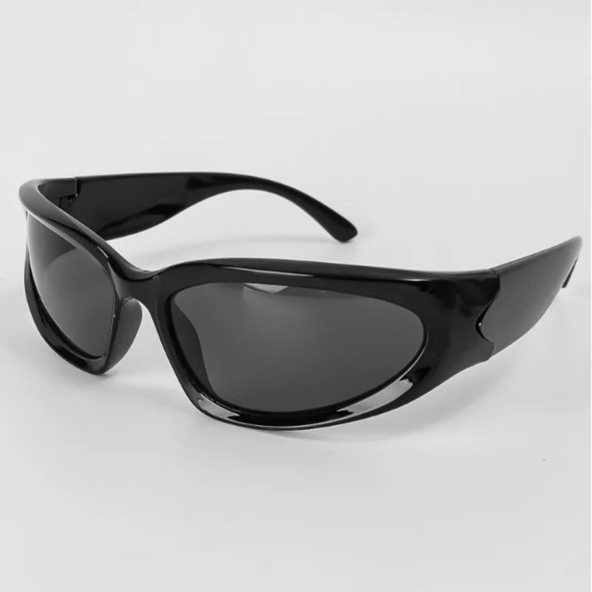 Gafas Lentes de Sol Y2K Futurista color Negro